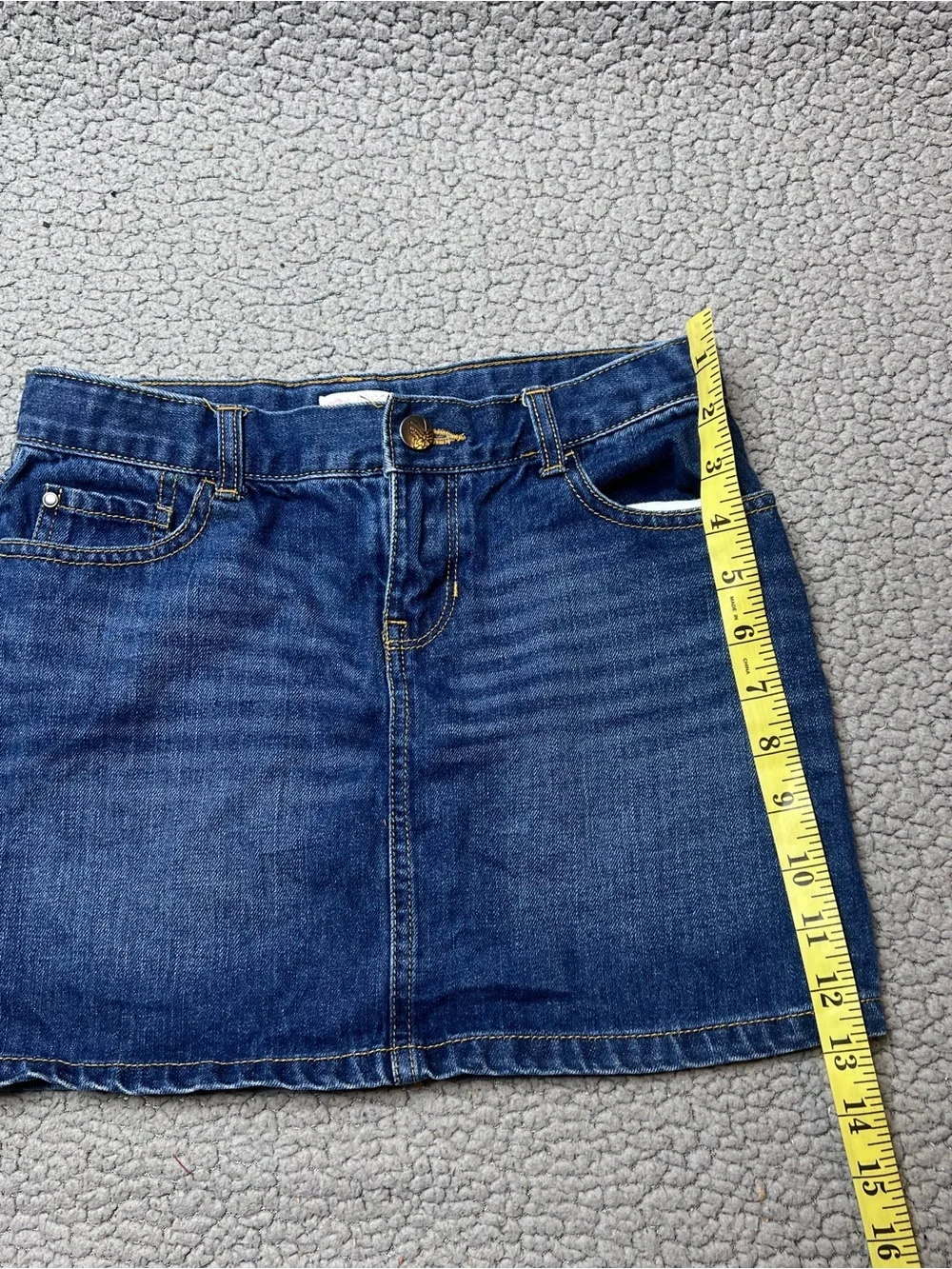Children’s Place Denim Skirt Little Girls Size 12 Dark Wash Jean Skirt